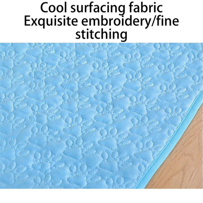Non-Slip Pet Cooling Mat - Secure Grip Technology - Bascora