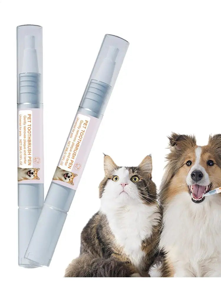 Stylo de nettoyage dentaire pour animaux de compagnie – Haleine fraîche et blanchiment des dents pour chiens et chats