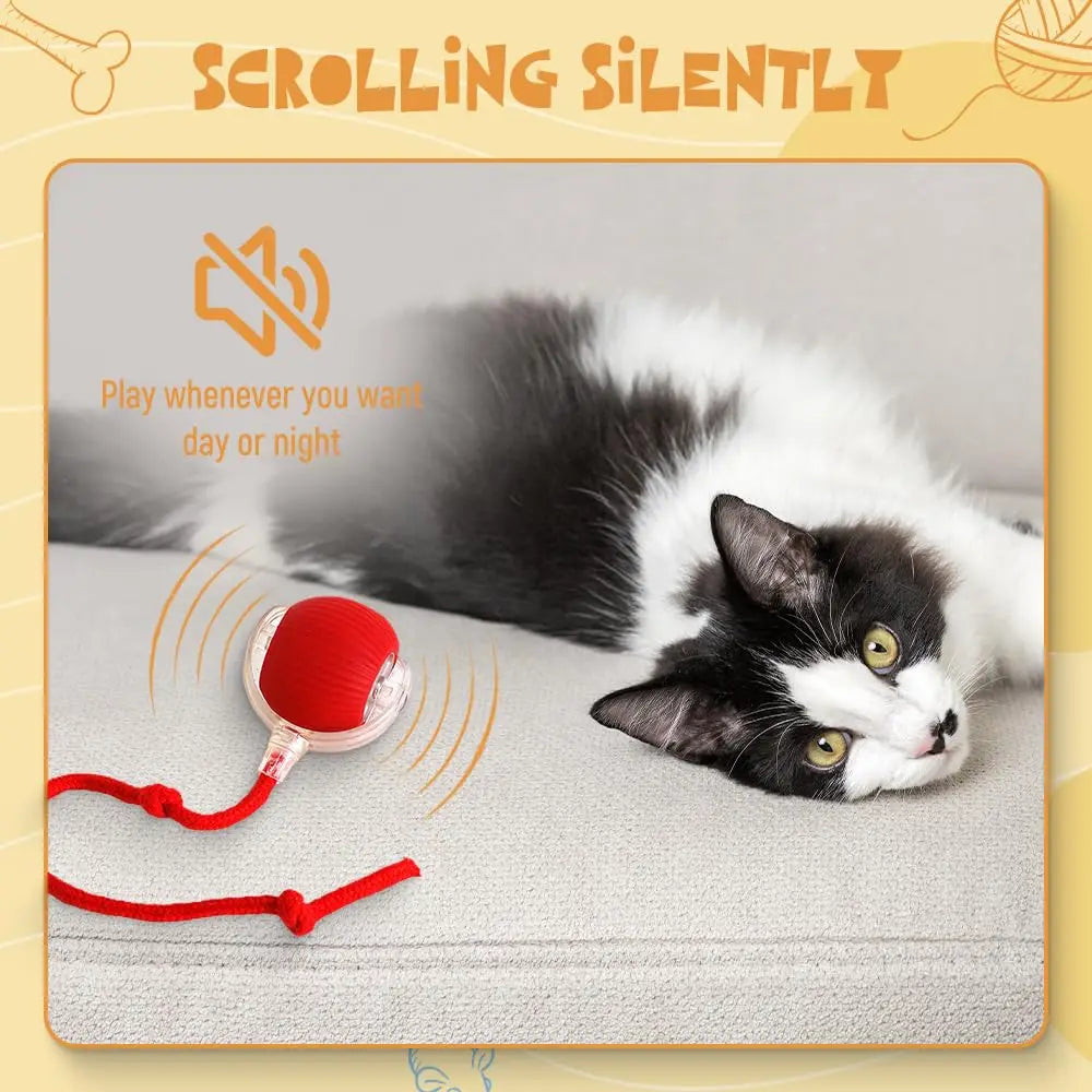Speedy Tail 2.0 Smart Interactive Rolling Cat Toy Ball