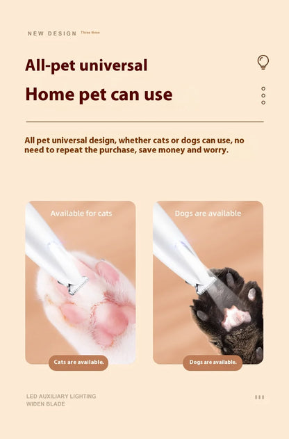 Pet Foot Shaver - Paw Hair Trimmer - Bascora