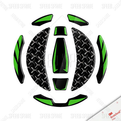 Motorcycle Fuel Tank Sticker - 3D Oil Gas Cap Cover Protector - Bascora