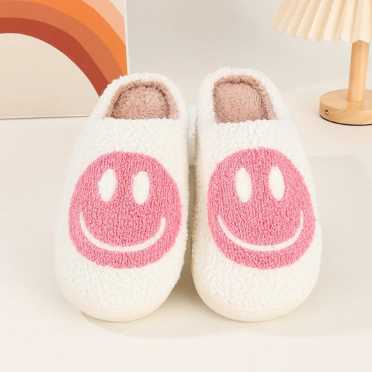 Plush Winter Slippers - Fluffy Cotton Non-Slip Indoor Shoes