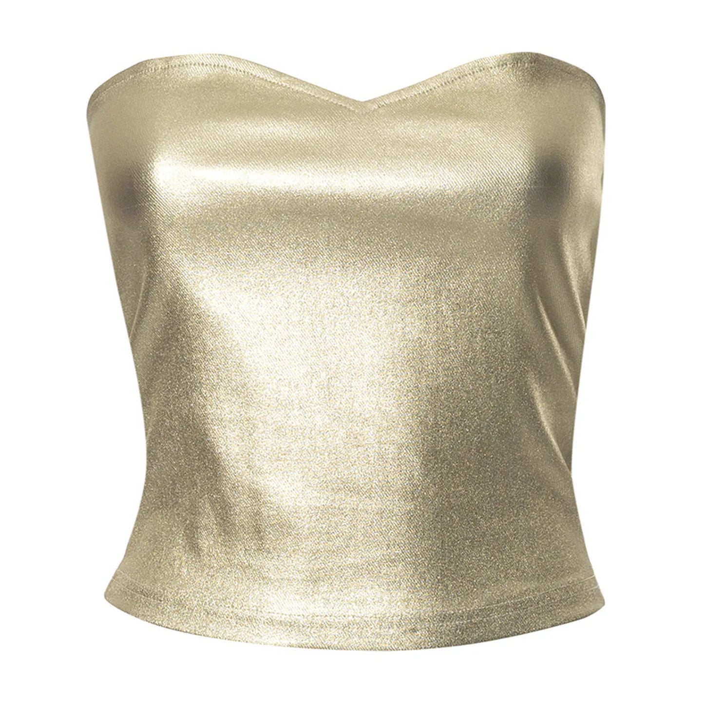 Women's Mini Bustier Tube Top - Strapless Elastic Crop