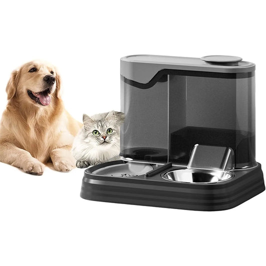 Automatic Cat & Dog Feeder - 2-in-1 Food & Water Dispenser