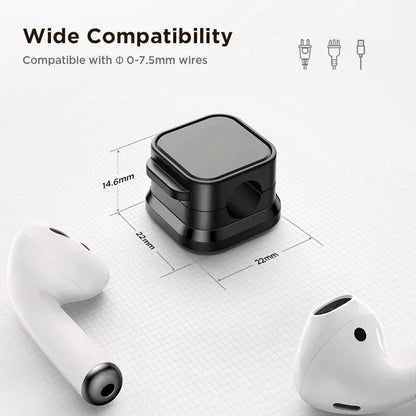 Magnetic Cable Clip & Cord Organiser - Workspace Management Solution - Bascora