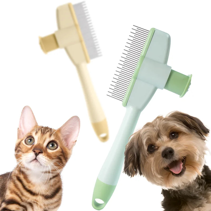 Cepillo de masaje para el cuidado de gatos - Diseño profesional de nudo abierto