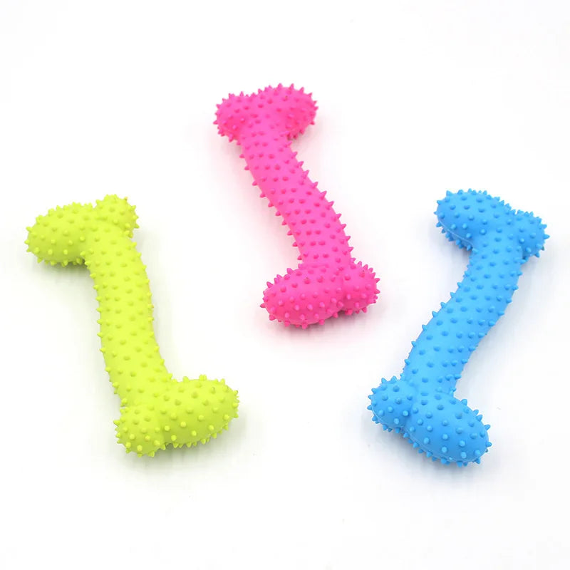 Jouets à mâcher en caoutchouc pour petits chiens - Résistants aux morsures, pour l'entraînement et le nettoyage des dents