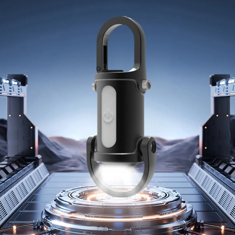 Lampe de poche LED rechargeable porte-clés - Lampe de travail compacte