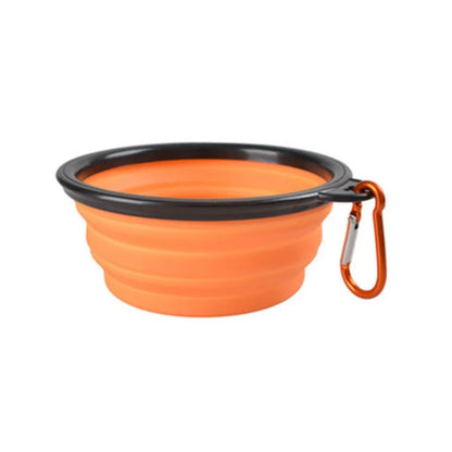Portable Collapsible Pet Bowl - Silicone Travel Food & Water Bowl - Bascora