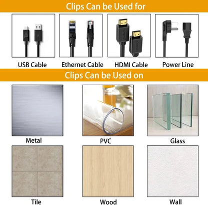 Cable Organiser Ties - Releasable Nylon Ties for Wire Management - Bascora