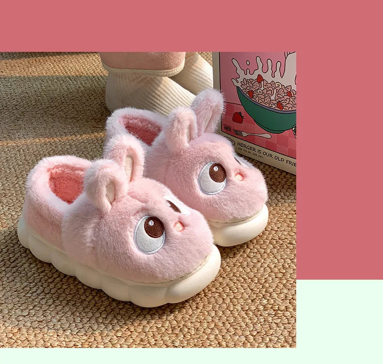 Women's Cotton Slippers - Warm Winter Indoor Shoes