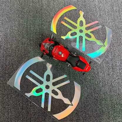 Motorcycle Reflective Laser Letter Stickers - Body Decoration Decals - Bascora