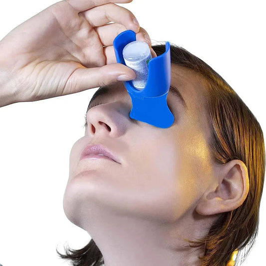 Eye Drop Bottle Helper - Reusable Eyedrop Guide Applicator