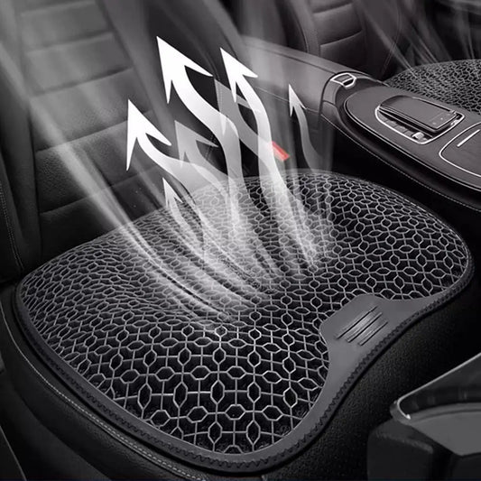 Gel Car Seat Cushion - Cooling Honeycomb Design