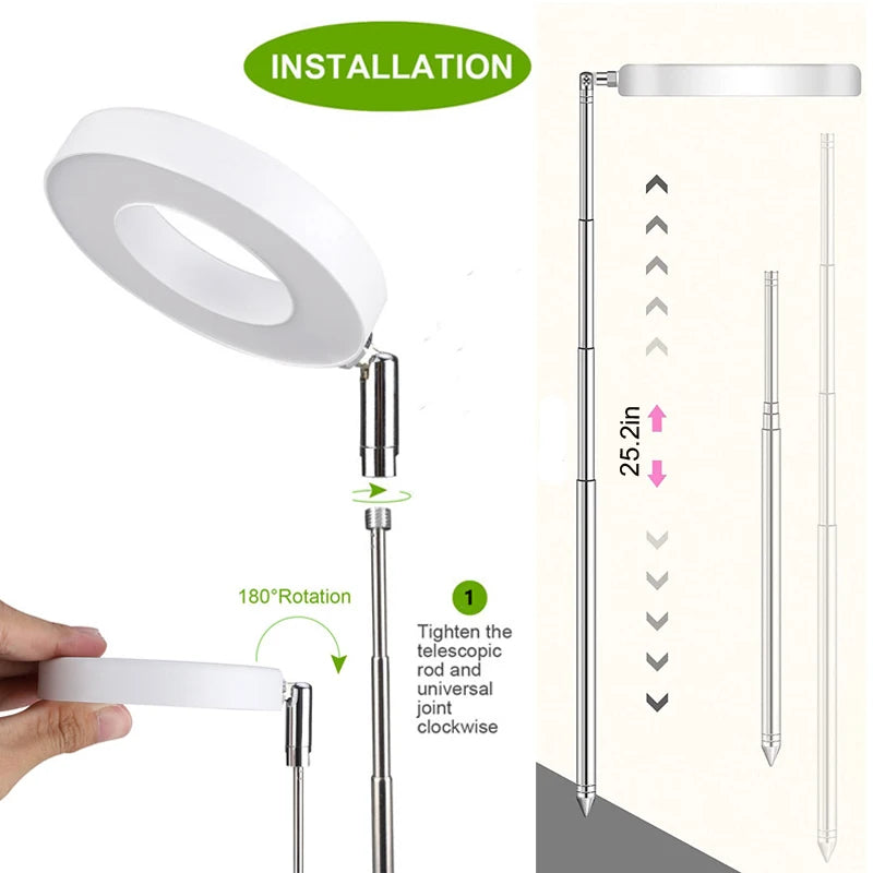 LED Grow Light Full Spectrum - USB 5V with Timer & Height Adjustment
