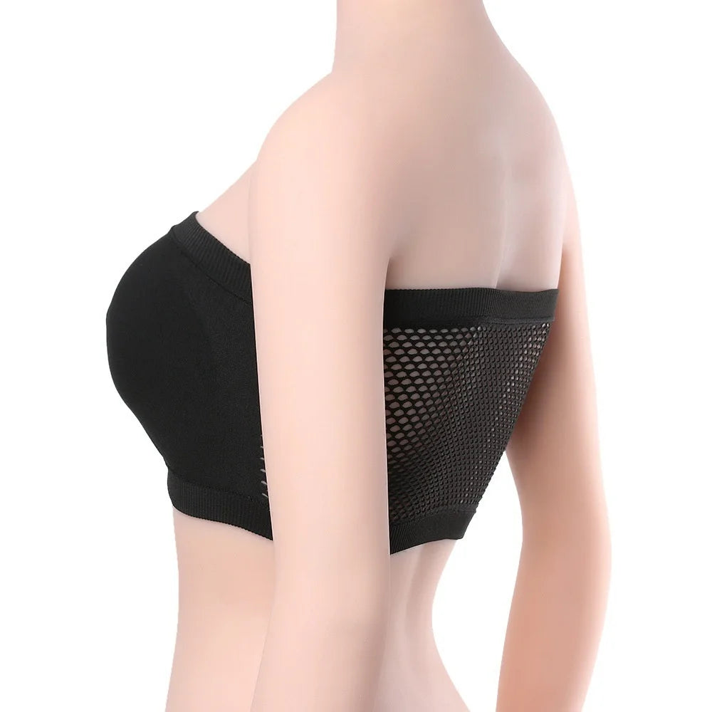 Haut bustier sans coutures pour femme - Haut tube hautement élastique