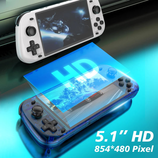 Large Screen Retro Handheld Game Console - Portable Gaming Device