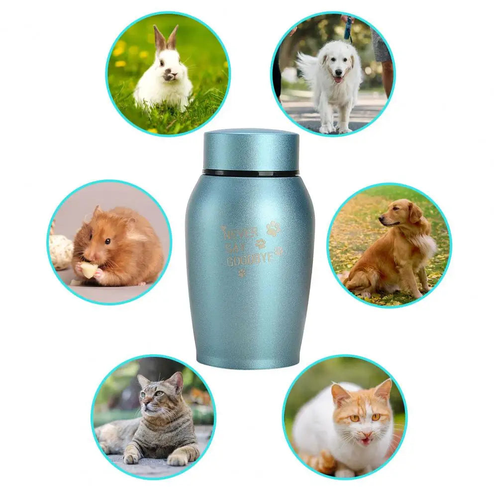 Pet Urn - Stainless Steel Cremation Urn for Dogs and Cats