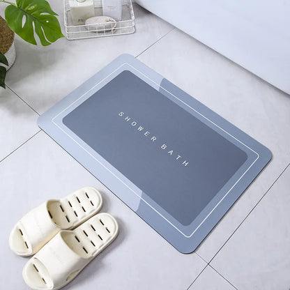 Premium Diatomite Stone Bath Mat - 3.5MM Thick Super Absorbent - Bascora