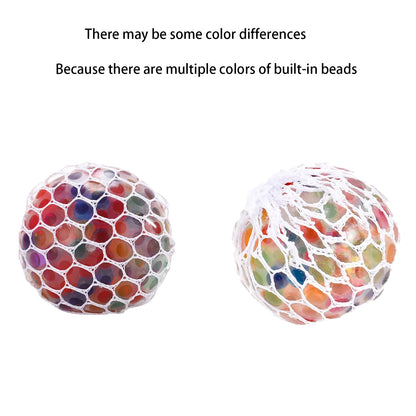 Colorful Grape Bead Squeeze Balls - Stress Relief Set - Bascora