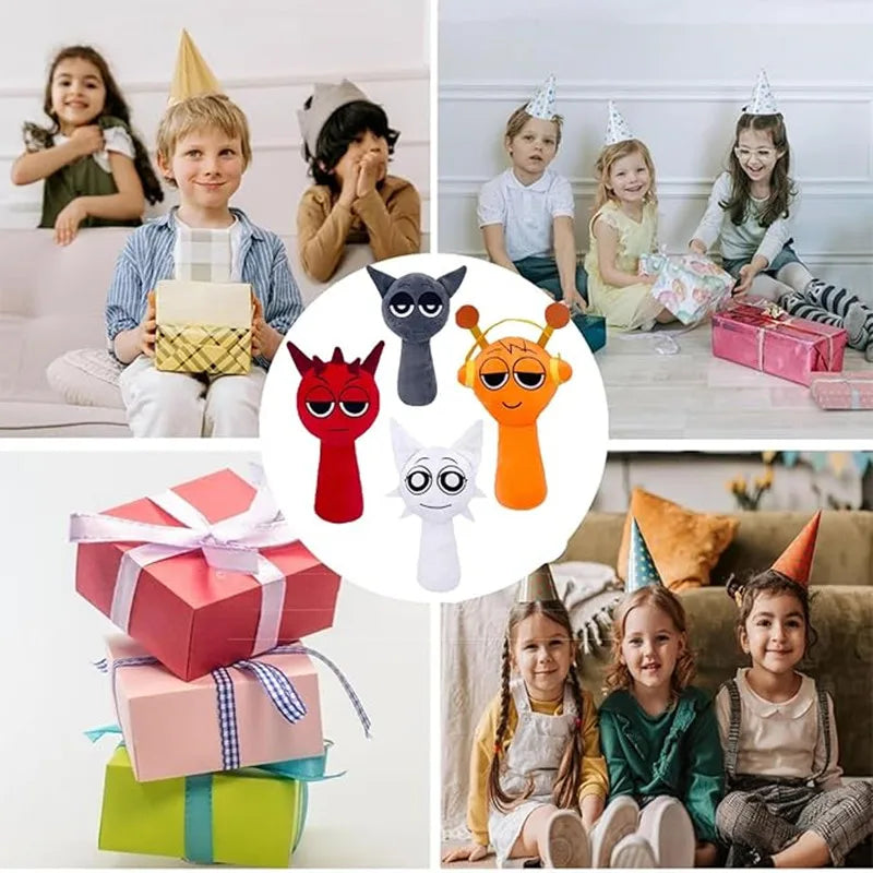 Cartoon Plush Toys - Stuffed Animal Doll Set for Kids