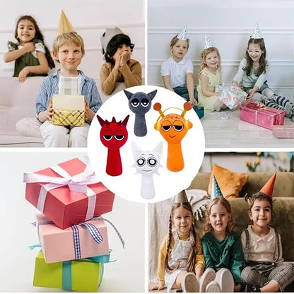 Cartoon Plush Toys - Stuffed Animal Doll Set for Kids - Bascora
