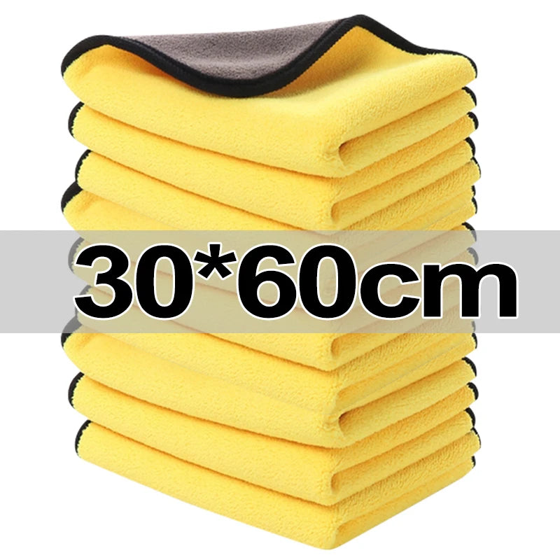 Microfiber Car Cleaning Towels - Auto Detailing & Household Cloths Set