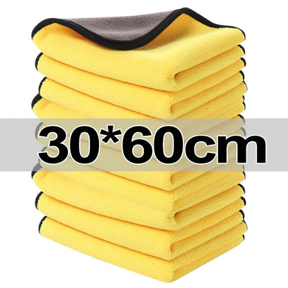 Microfiber Car Cleaning Towels - Auto Detailing & Household Cloths Set - Bascora