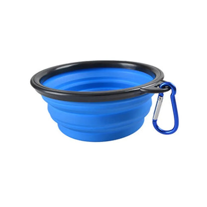 Portable Collapsible Pet Bowl - Silicone Travel Food & Water Bowl - Bascora
