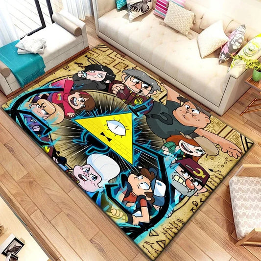 Gravity Falls HD Printed Carpet - Large Multi-Purpose Rug
