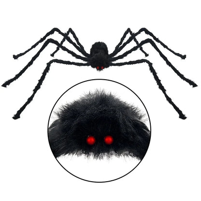 Halloween Giant Black Spider - Haunted House Decoration - Bascora