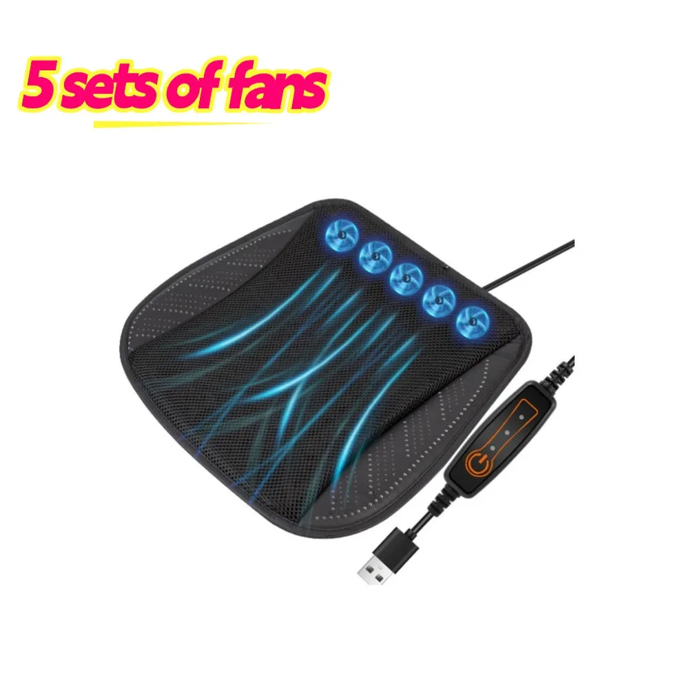 Luxury Leather Car Seat Cushion - 54cm Universal