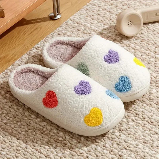 Soft Sole Winter Slippers - Warm Anti-Slip Indoor Shoes for Women