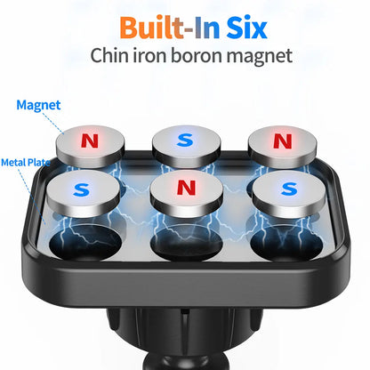 Universal Magnetic Phone Car Mount - Twist-Lock Air Vent Mount - Bascora