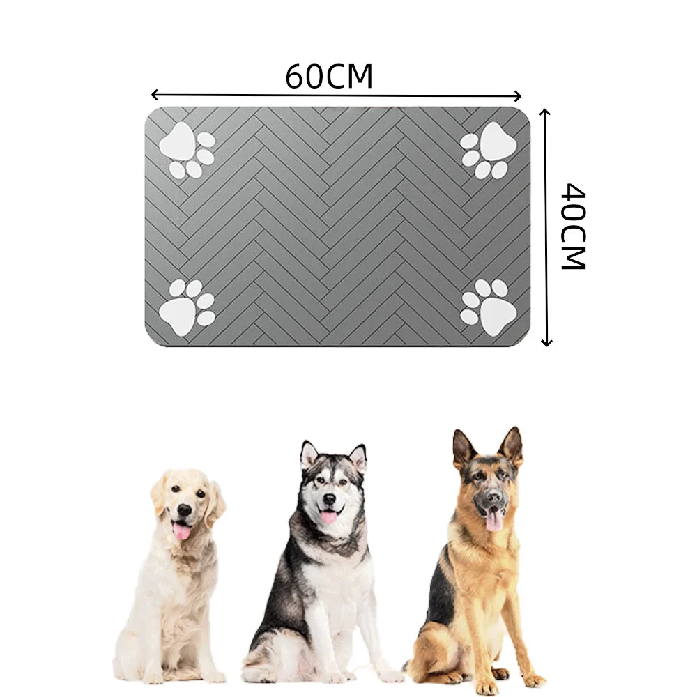 Diatomaceous Earth Pet Feeding Mat - Fast-Drying Splash-Proof