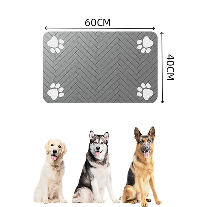 Diatomaceous Earth Pet Feeding Mat - Fast-Drying Splash-Proof - Bascora