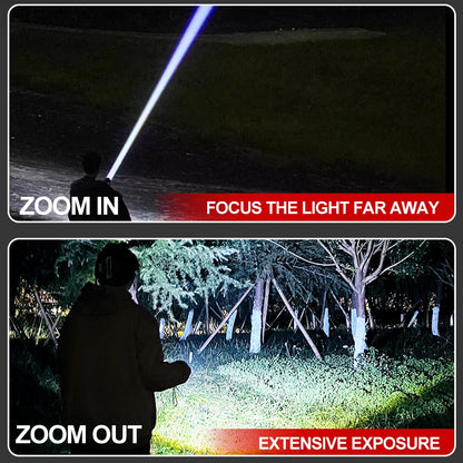 Mini Aluminum Flashlight - EDC Pocket Light with Focus - Bascora