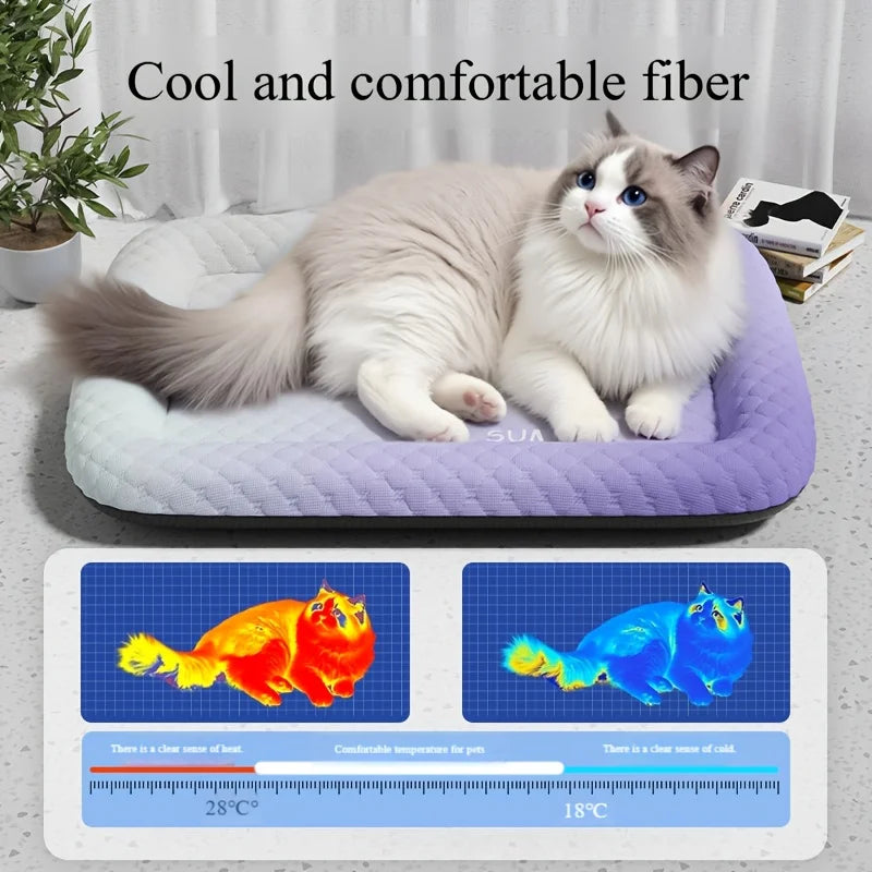 Self-Cooling Pet Mat - Auto-Activating Ice Pad