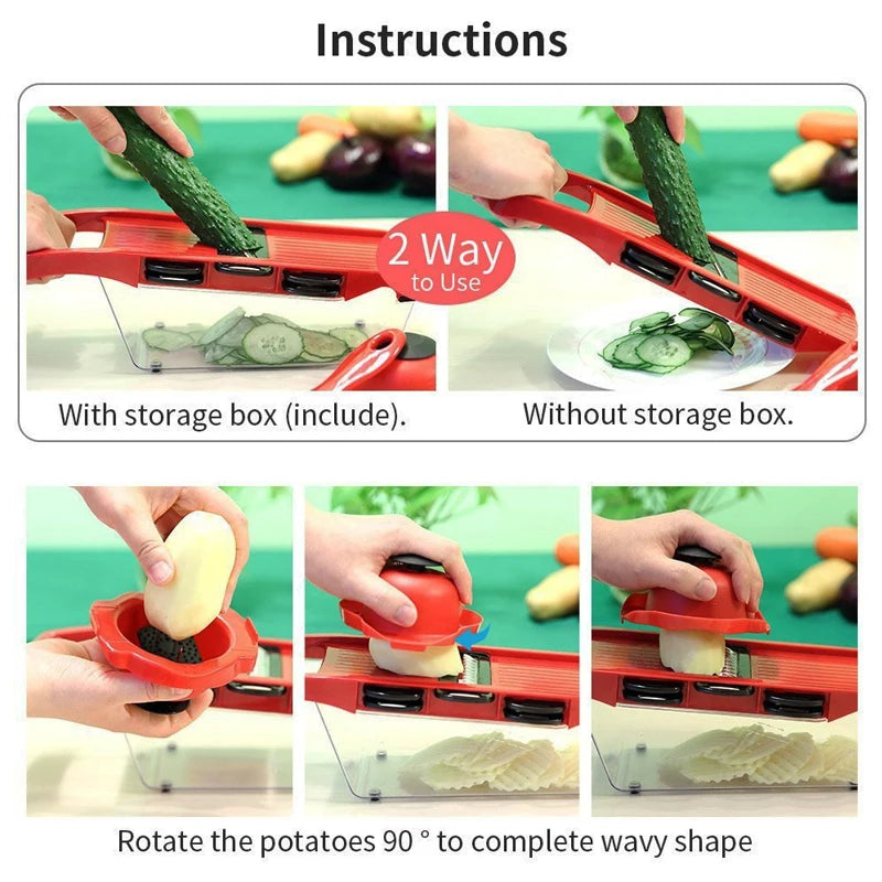 Vegetable Chopper & Multifunctional Grater