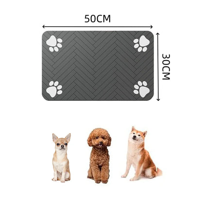 Diatomaceous Earth Pet Feeding Mat - Fast-Drying Splash-Proof - Bascora