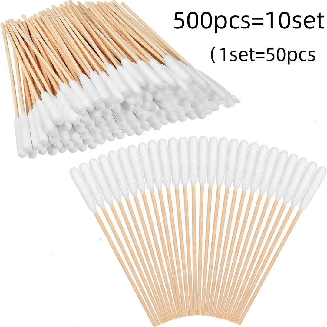 Tampons nettoyants pour oreilles d'animaux - 50/100/300/500/900/1000 pièces