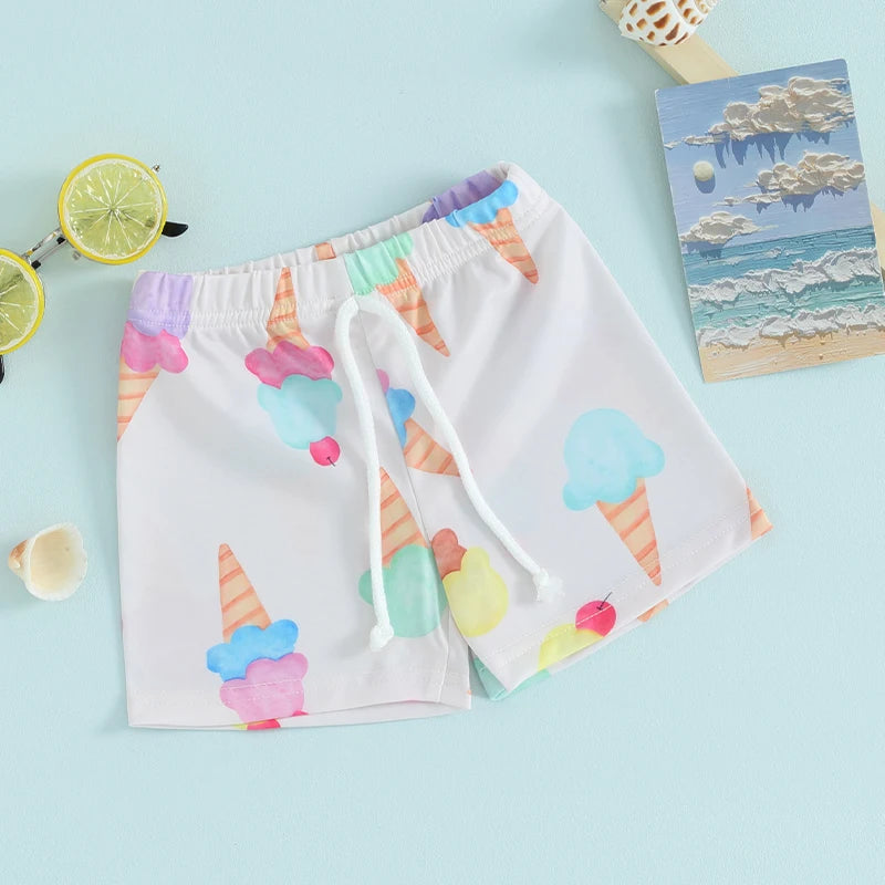 Bañador hawaiano para niños pequeños - Cintura elástica