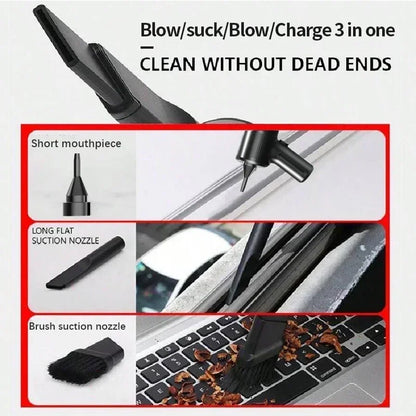 Portable Wireless Car Vacuum - Compact High-Suction Handheld - Bascora