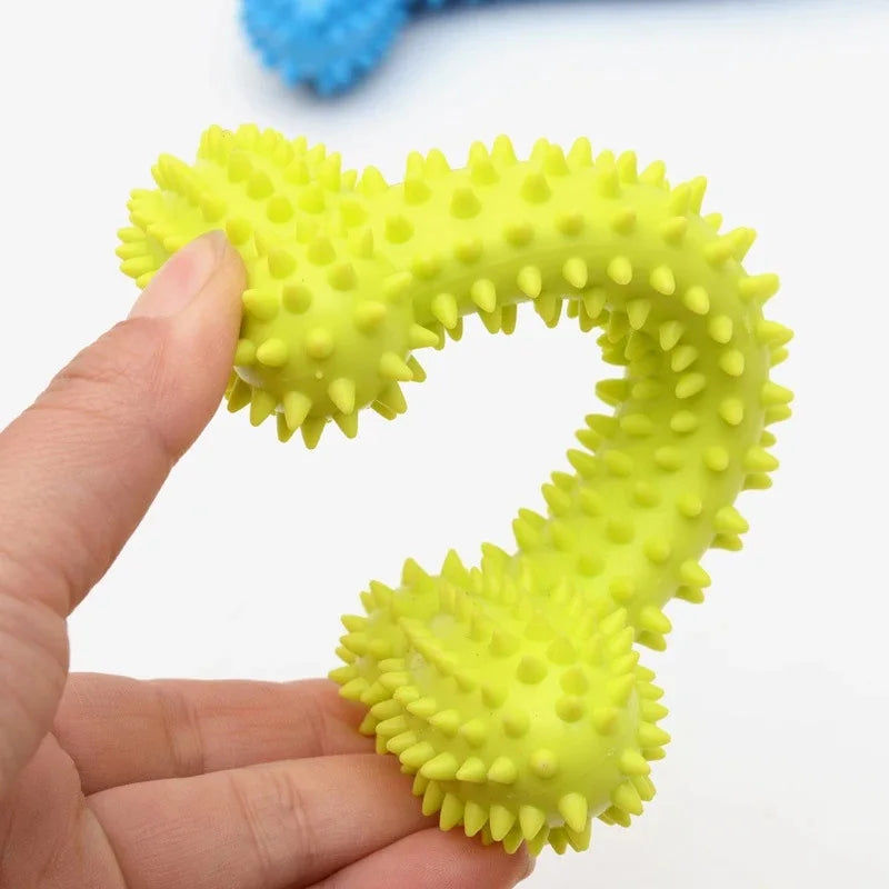 Jouets à mâcher en caoutchouc pour petits chiens - Résistants aux morsures, pour l'entraînement et le nettoyage des dents