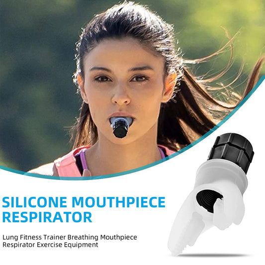 Breathing Exercise Device - Portable Lung Fitness Trainer with Adjustable Resistance