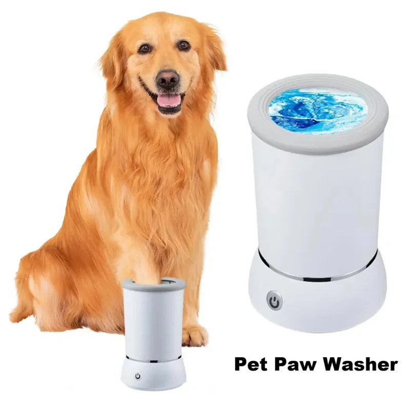 Limpiador de patas eléctrico para mascotas: lavapatas automático para perros y gatos