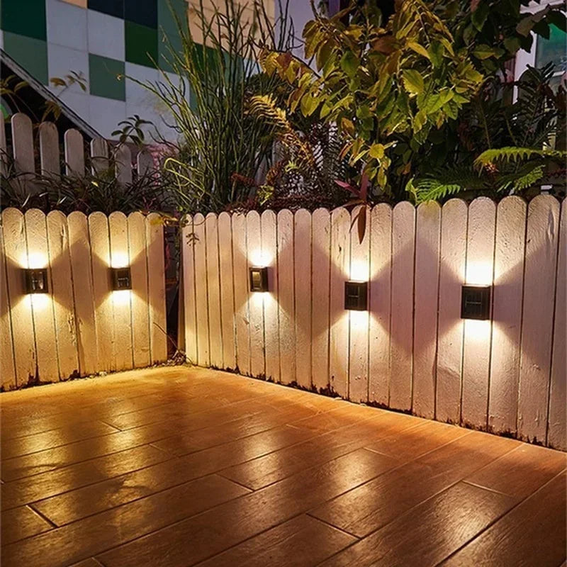 Solar Up and Down Spot Lights - Outdoor Waterproof Lighting