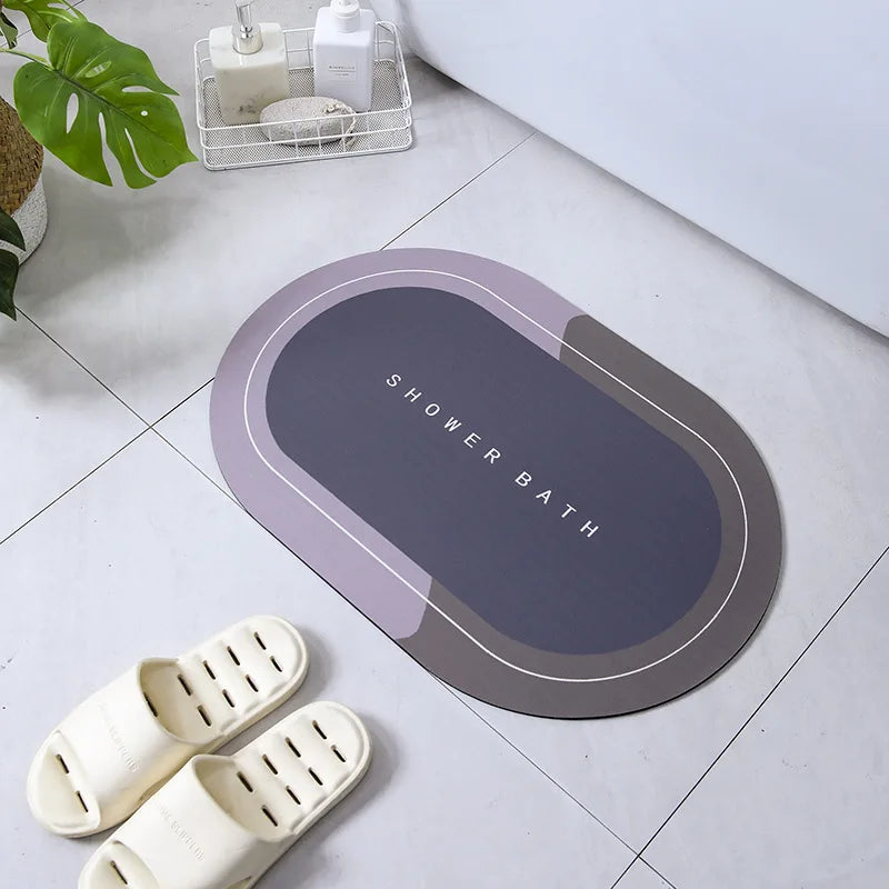 Premium Diatomite Stone Bath Mat - 3.5MM Thick Super Absorbent