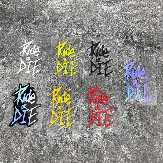 Bike Frame Stickers - Ride or Die Waterproof Vinyl Decals