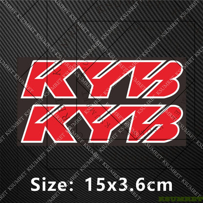 Motorcycle Fork Suspension Sticker - Reflective Motocross Decals - Bascora